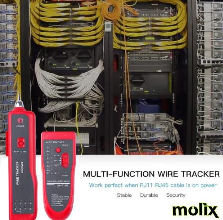 Molix Lüks Çantalı Kablo Bulucu ve Tester MX-8020